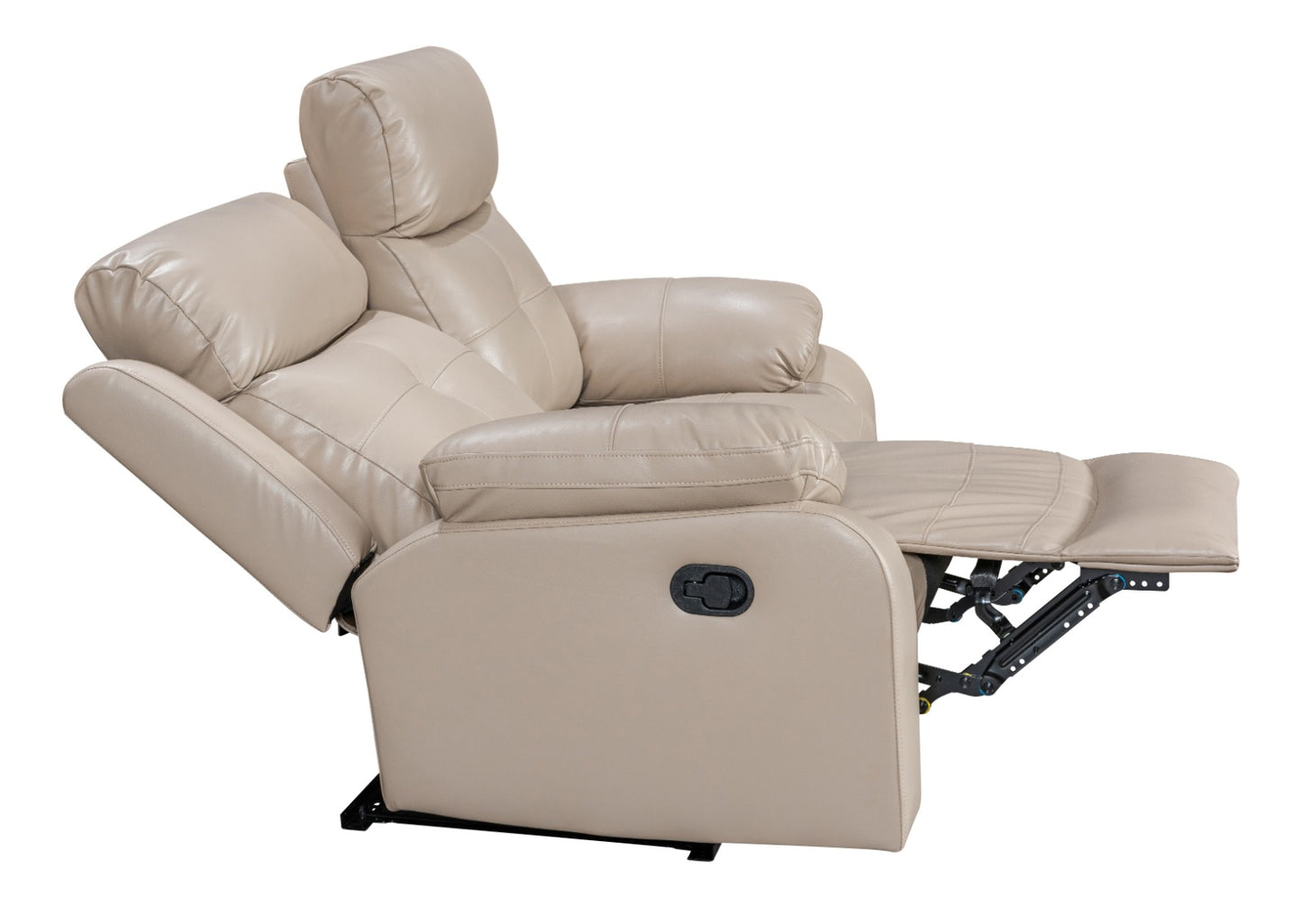 Lisbon Recliner Sofas - Beige Air Leather
