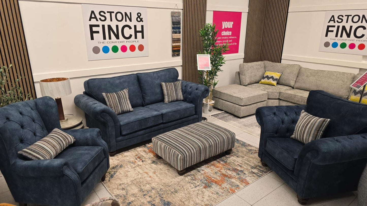 Buckingham Fabric 3 Seater