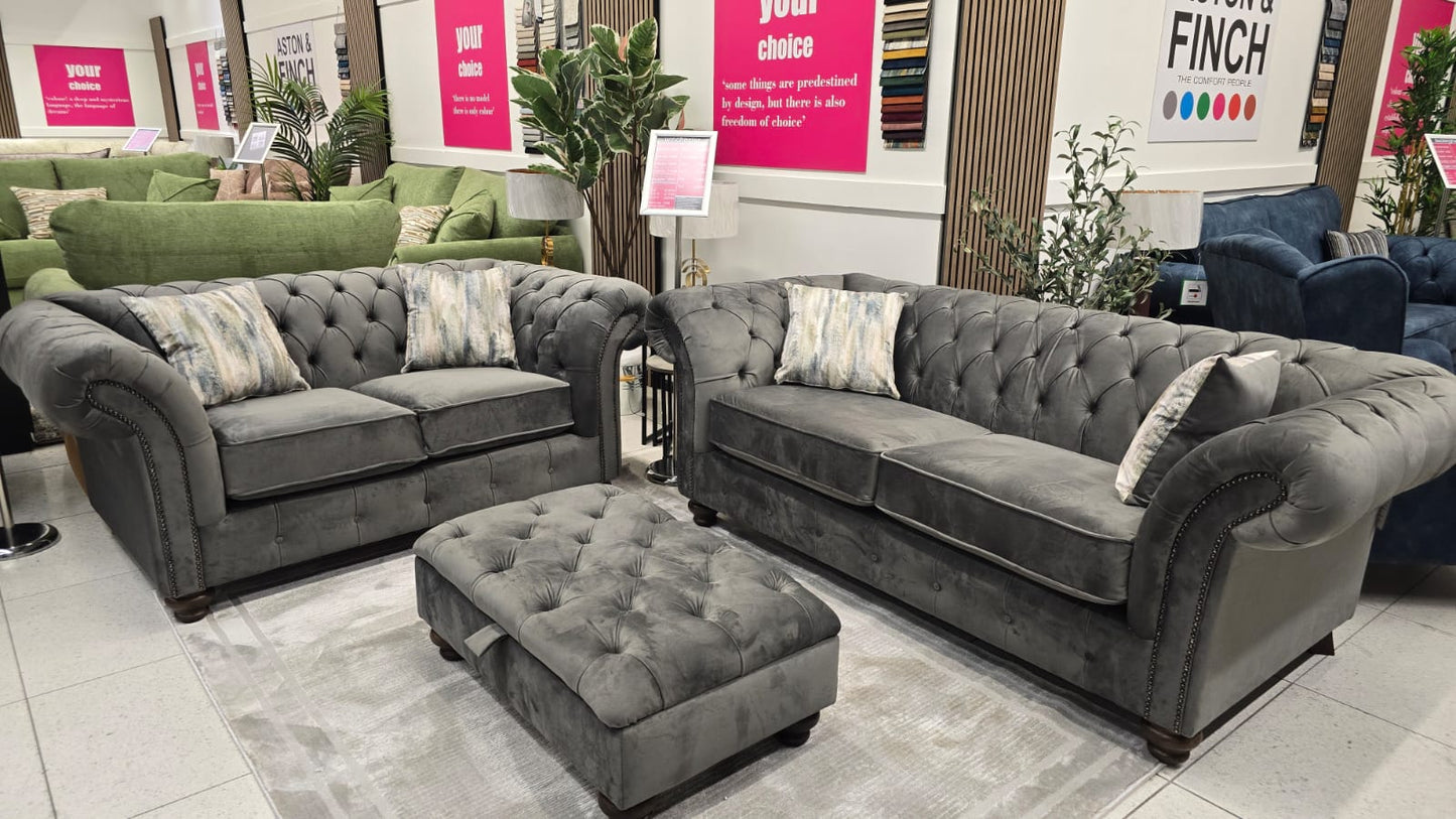 Winchester Fabric 3+1+1 Sofas