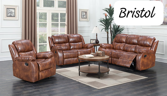 Cambridge Recliner Sofas - Tan Leather