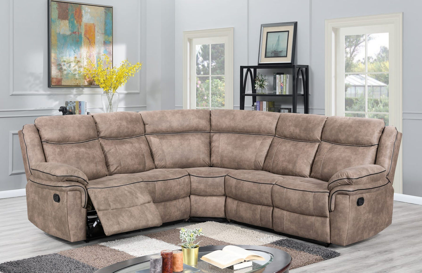 Kilkeen Sandstone Recliner Corner Sofas