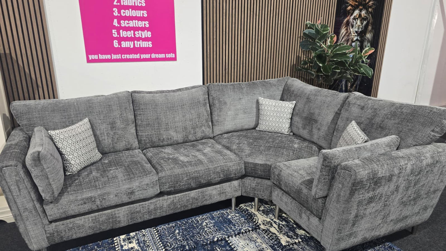 Cairo Fabric 3 Seater Sofa