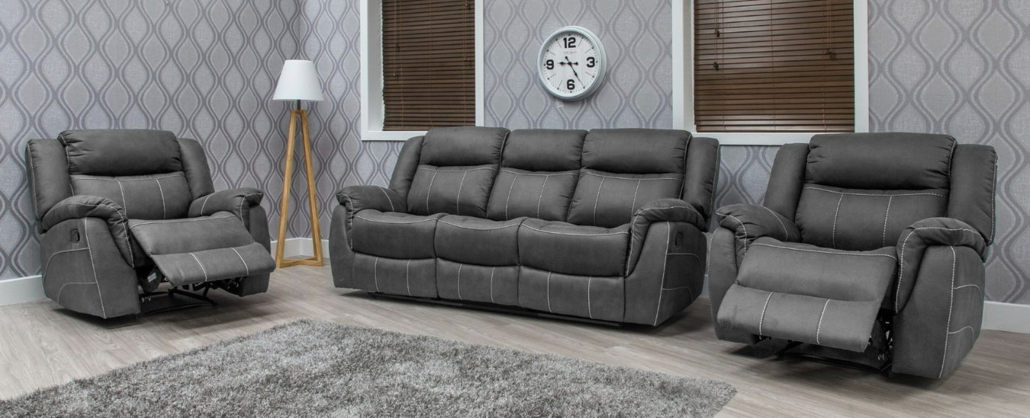 Dunmore Recliner Sofas - Dark Grey