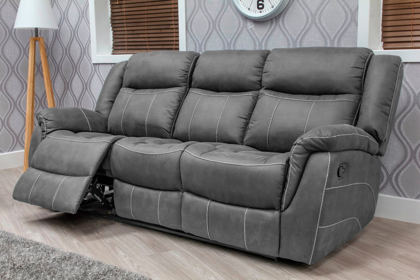 Dunmore Recliner Sofas - Dark Grey