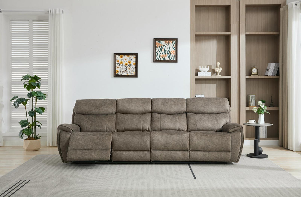 Seville Power Reclining Sofas - Taupe Fabric