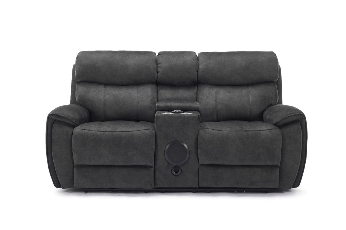 Seville Power Reclining Sofas - Charcoal Fabric