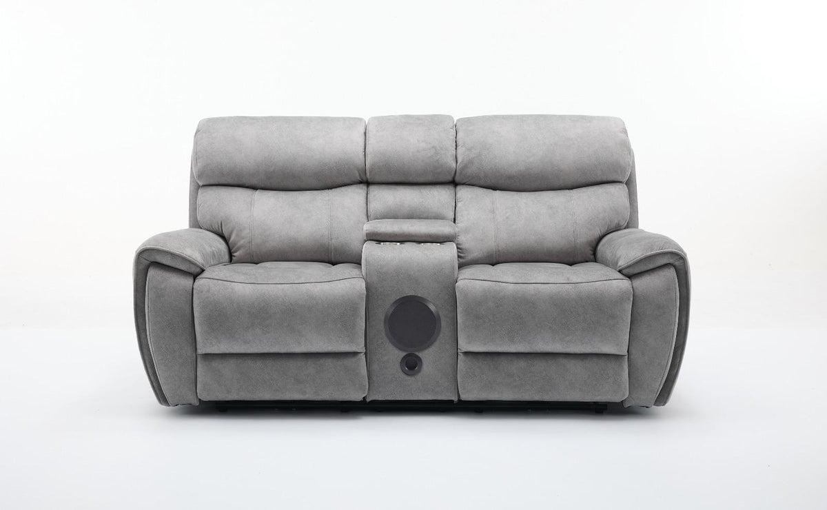 Seville Power Reclining Sofas - Platinum Fabric