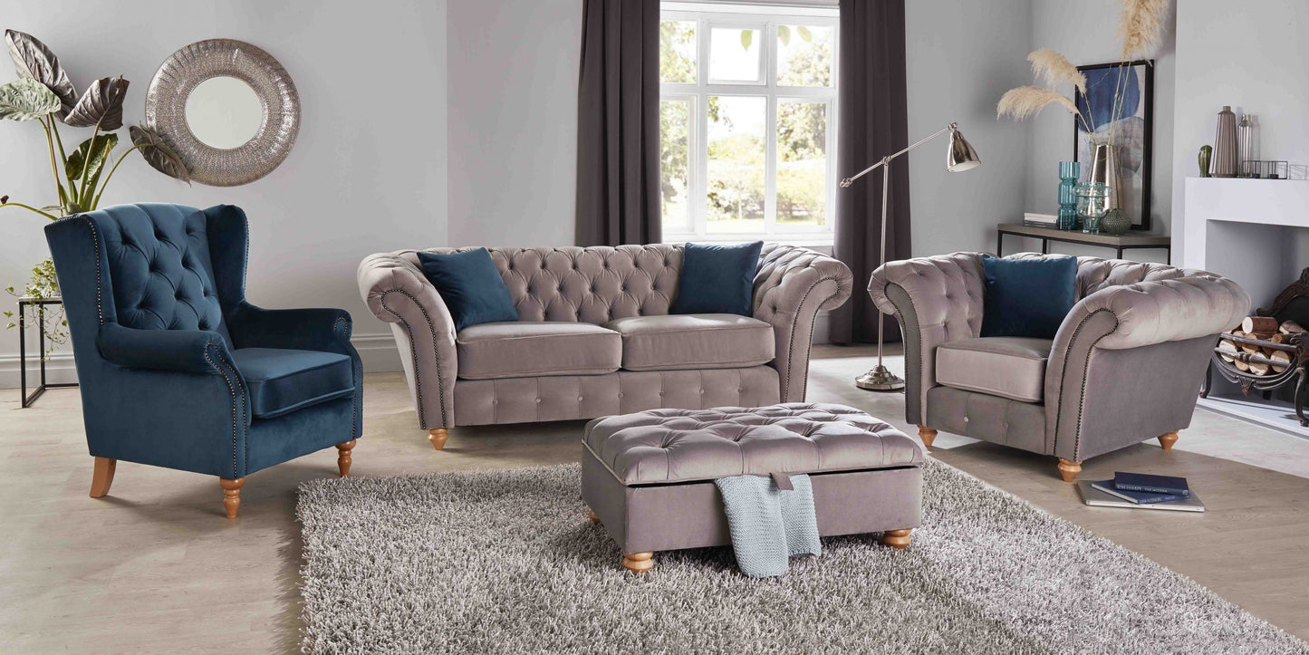 Winchester Fabric 3+1+1 Sofas
