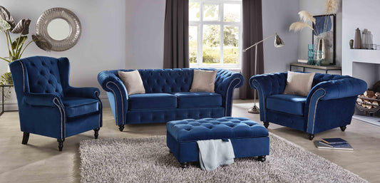 Winchester Fabric 3+2+1 Sofas