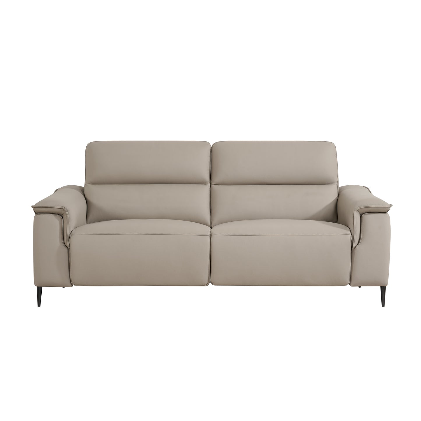 Naples Truffle Leather Power Recliner Sofas