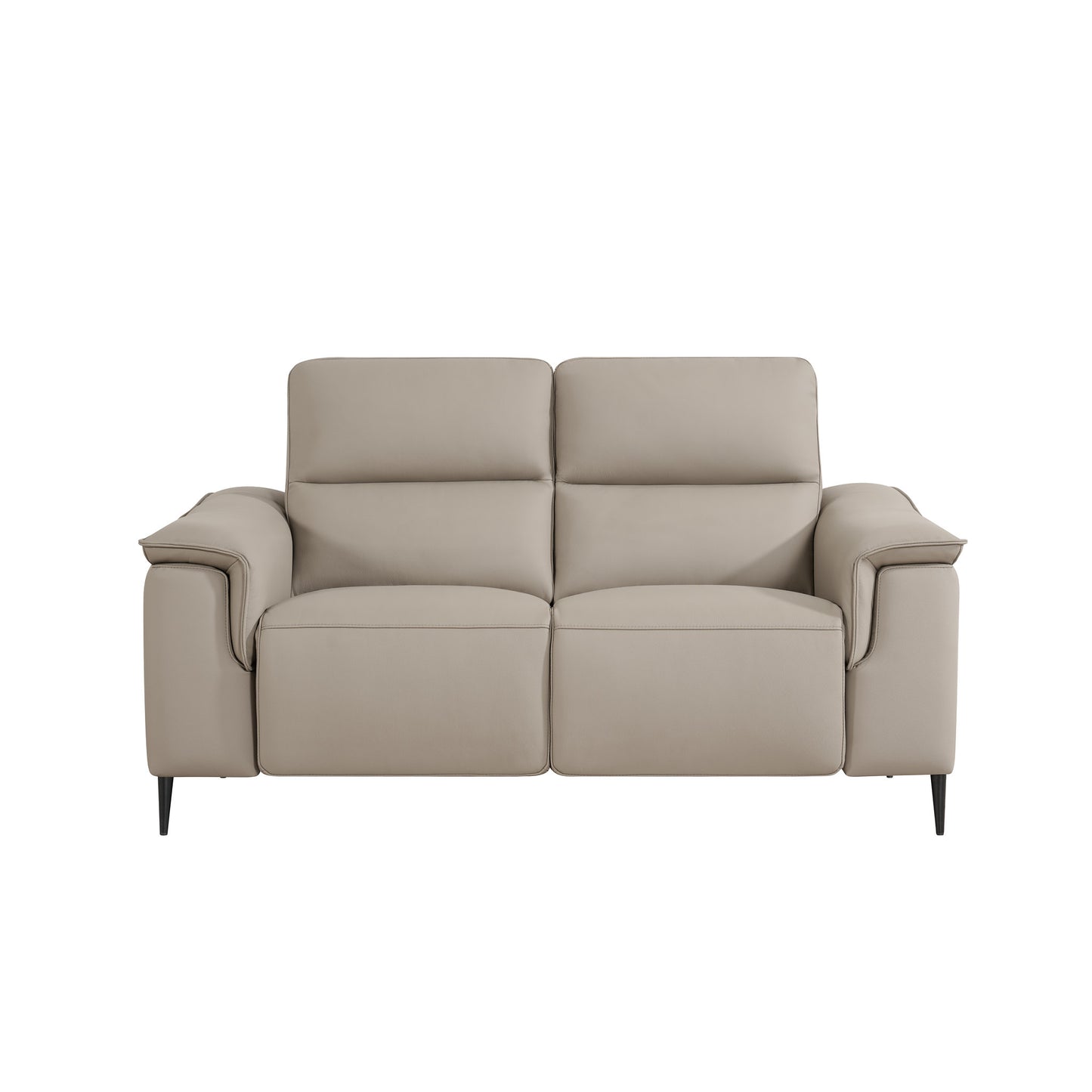 Naples Truffle Leather Power Recliner Sofas