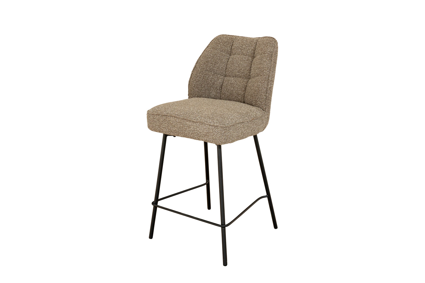 Athens Mocha Chenille Fabric Bar Stool