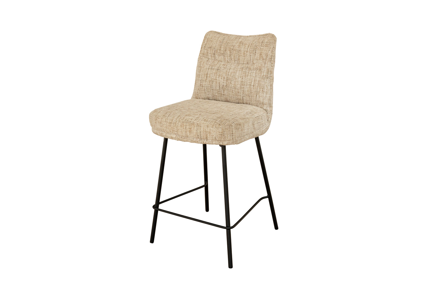 Henley Oatmeal Chenille Fabric Bar Stool