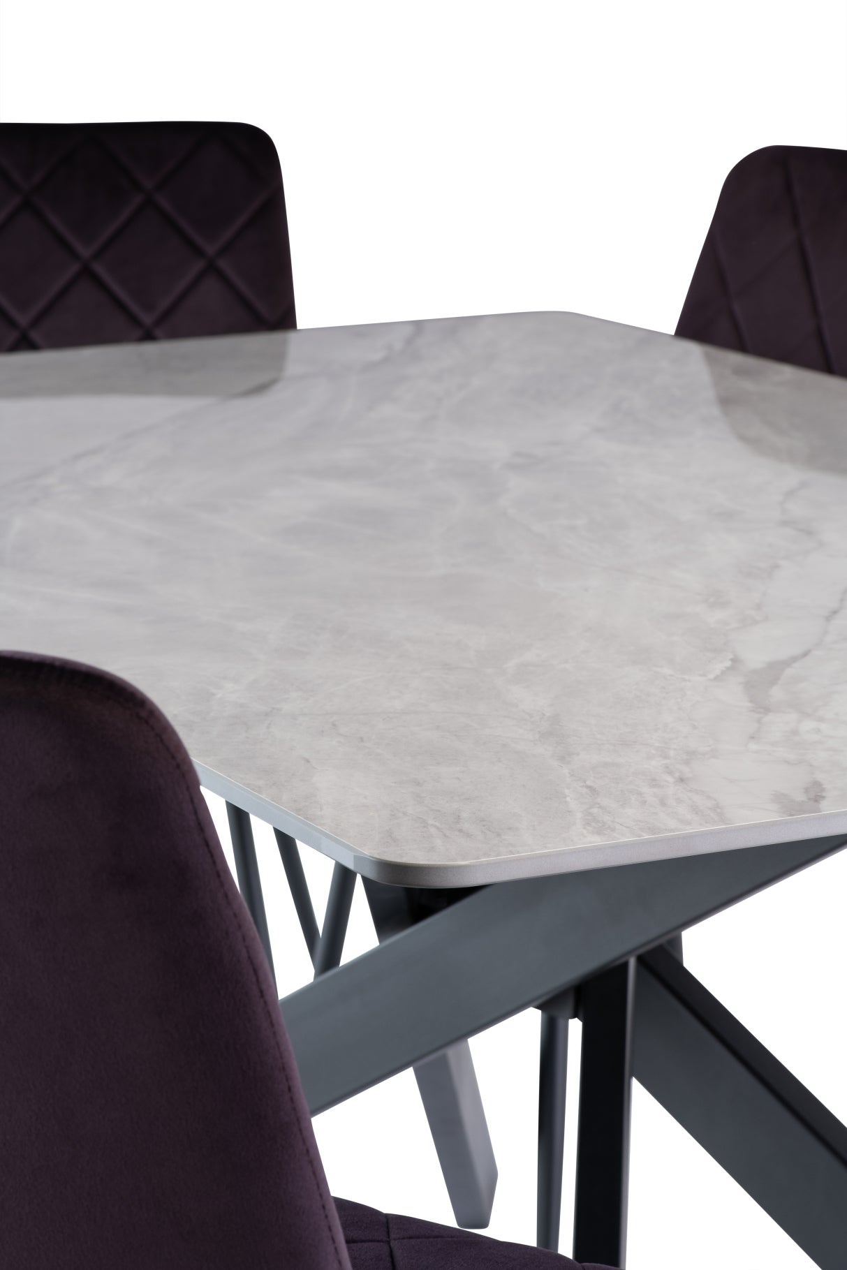 California 1.6m Rebecca Grey Dining Table
