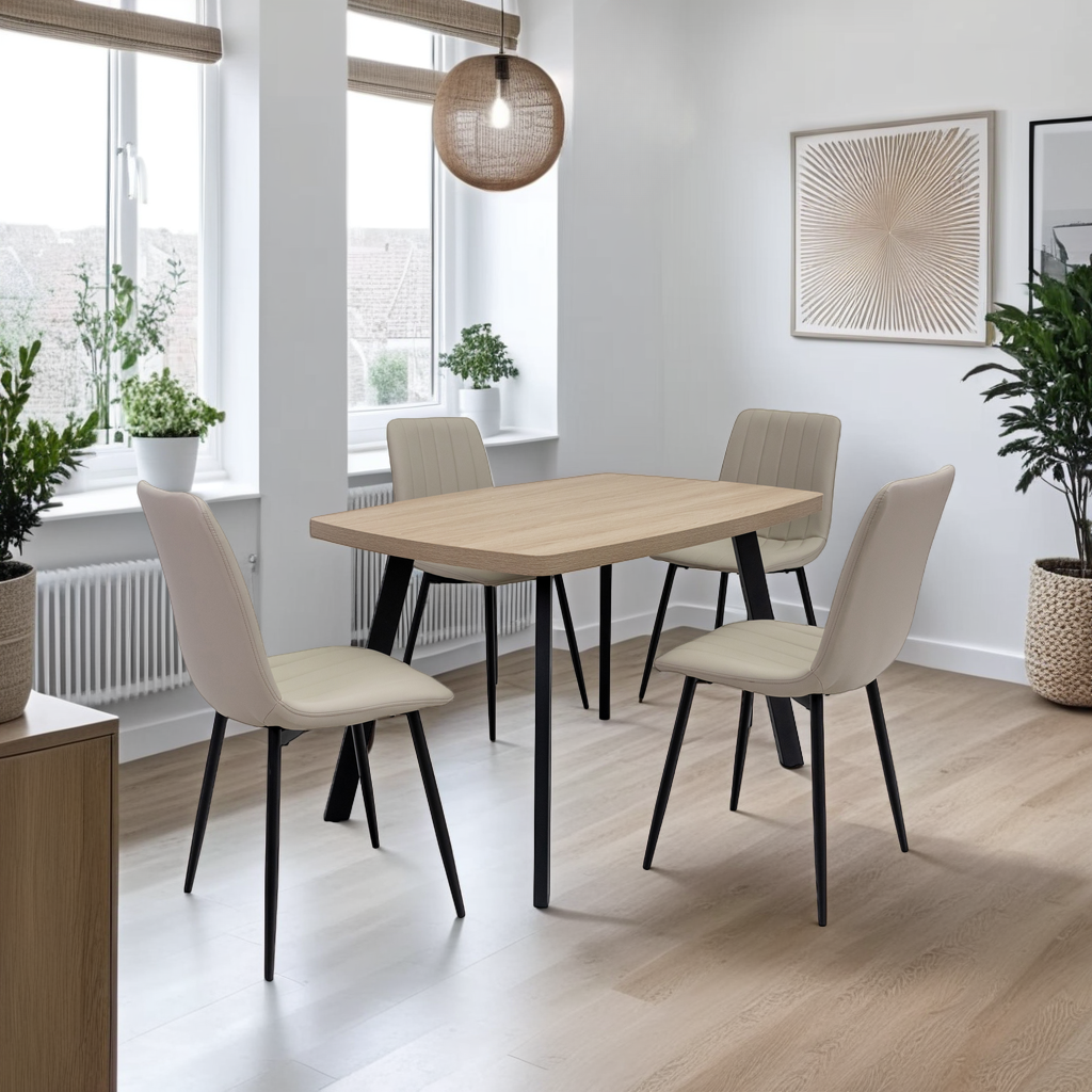Willow 1.2m Light Oak Dining Table