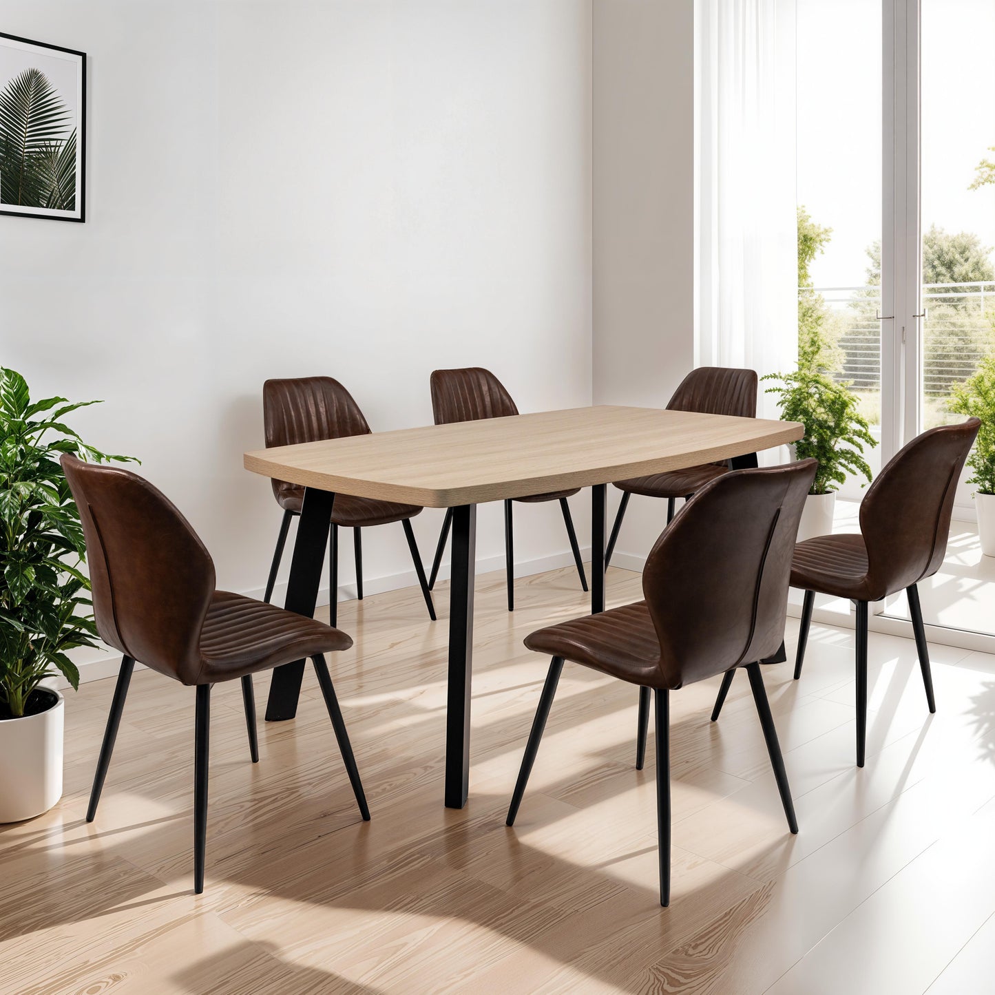 Willow 1.6m Light Oak Dining Table