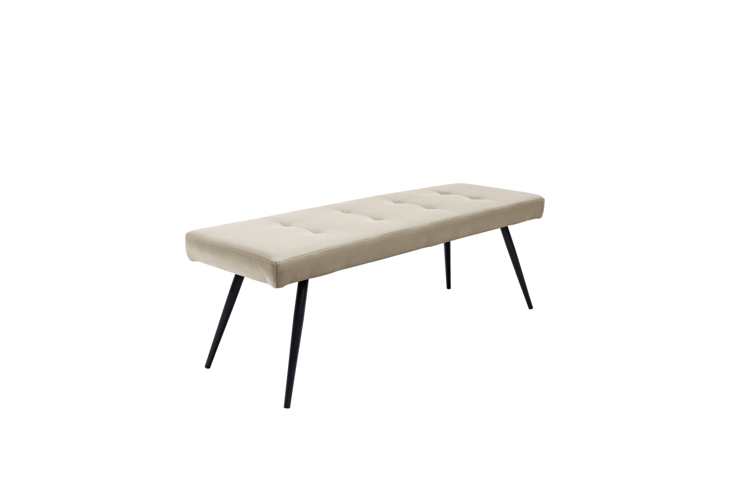 Santorini Stone Faux Leather 1.35m Bench