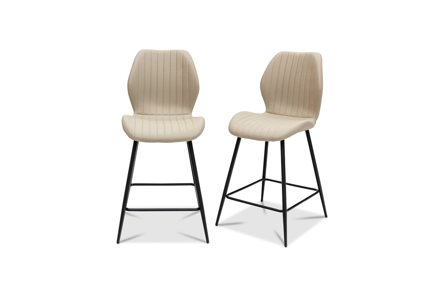 Santorini Stone Faux Leather Bar Stool