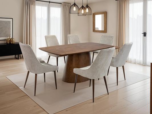 Richmond 1.8 Chestnut Oak Veneer Dining Table