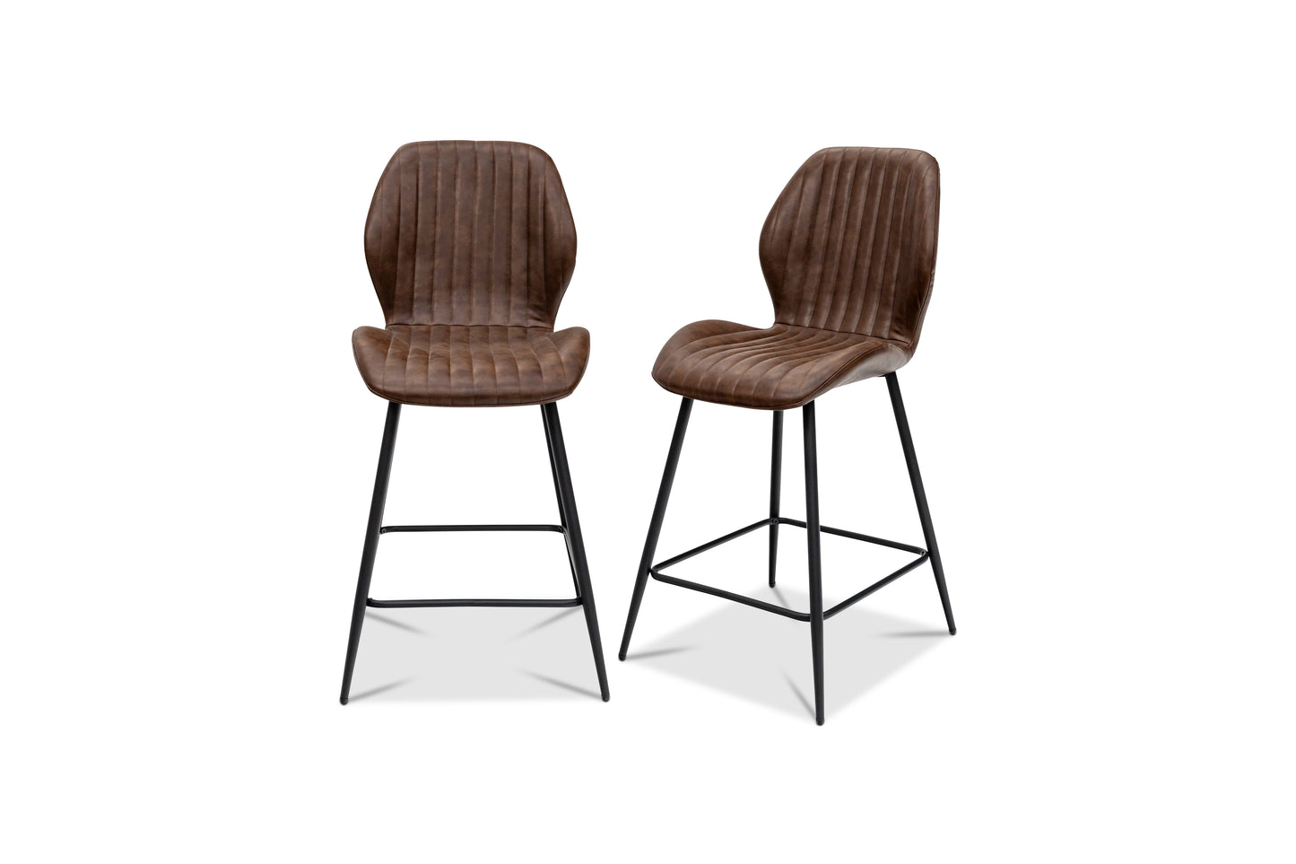 Cambridge Antique Tan Faux Leather Bar Stool