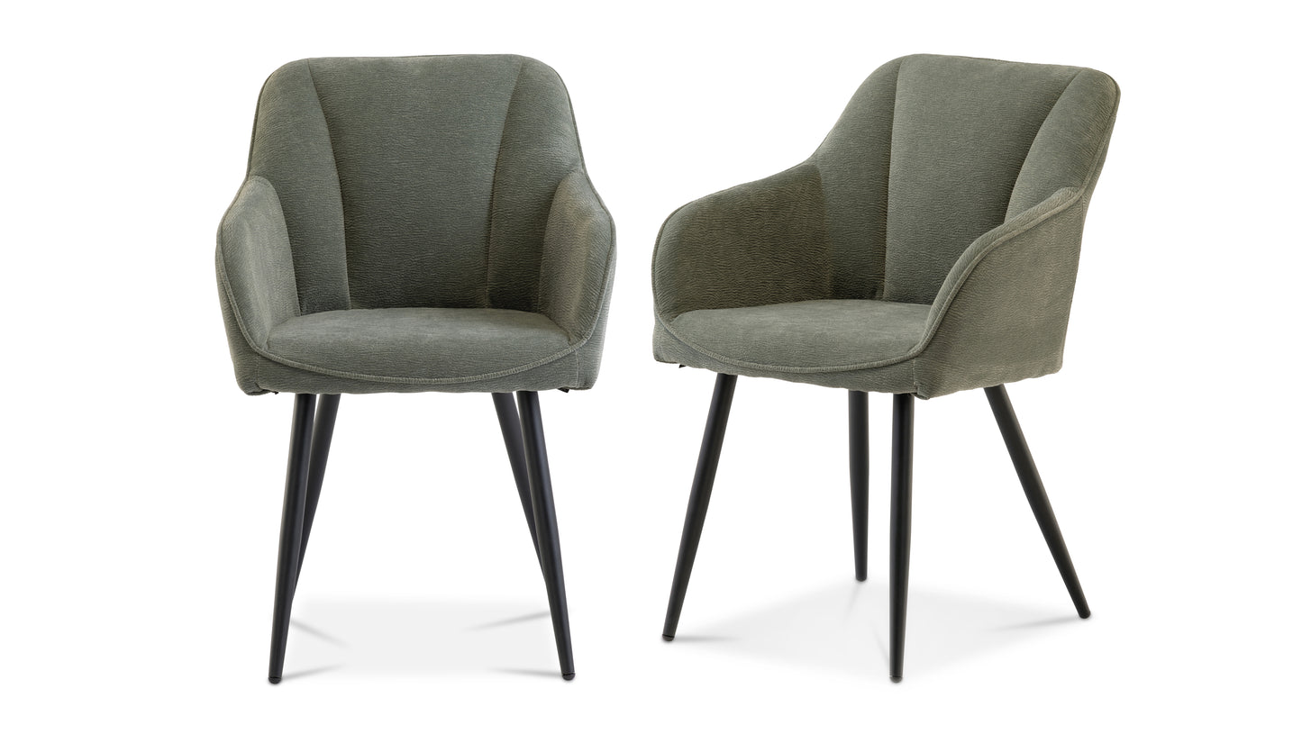 Eden Mint Green Fabric Dining Chair