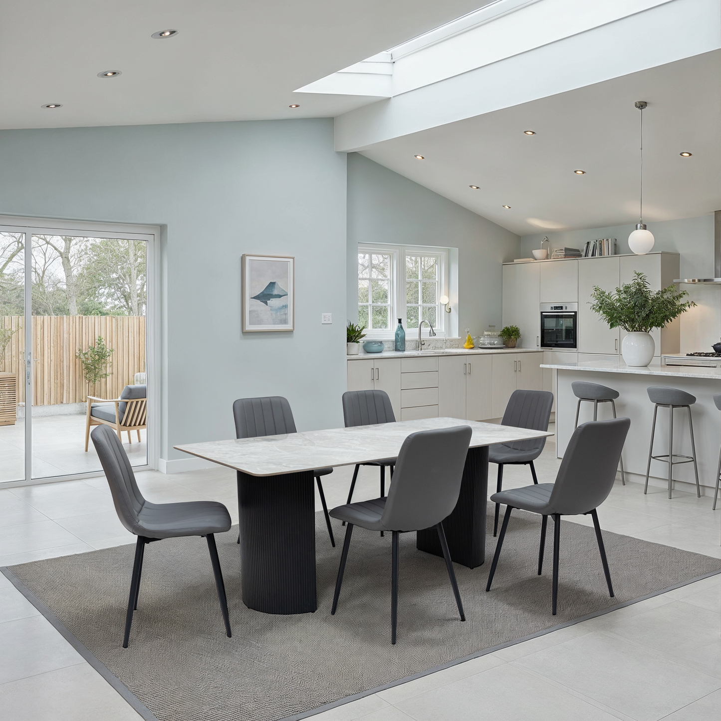 Florence Italy White Stone 1.8m Dining Table