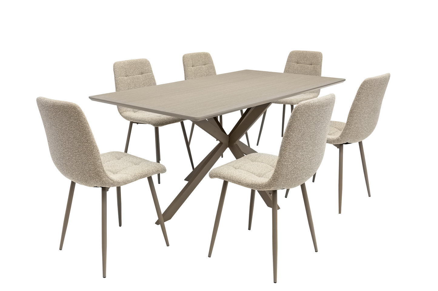 Milano 1.6m Tone Grey Dining Table