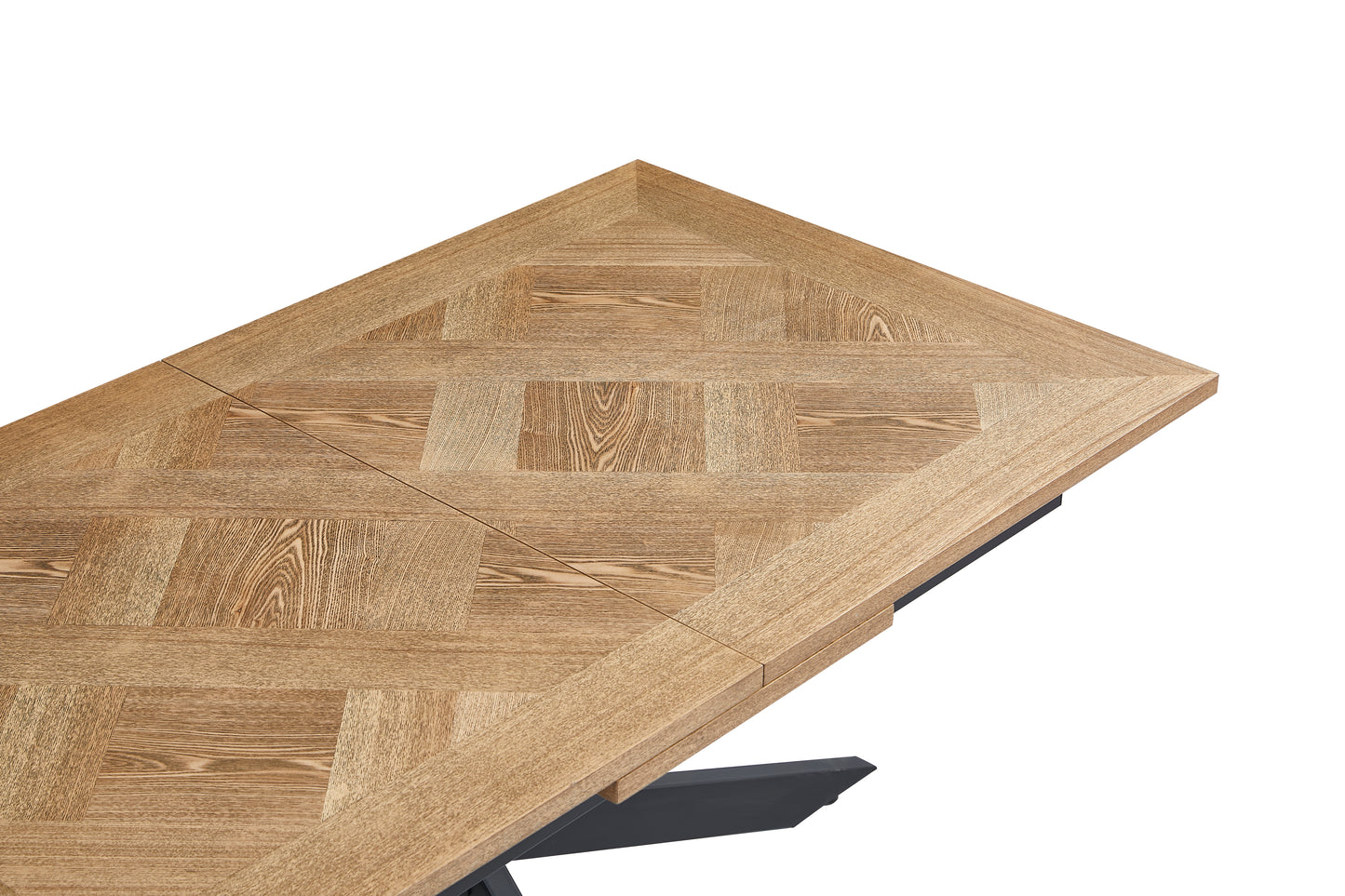 Oakley 1.6m Extending (+40cm) Oak Veneer Dining Table Set + Orbit Swivel Dining Chairs