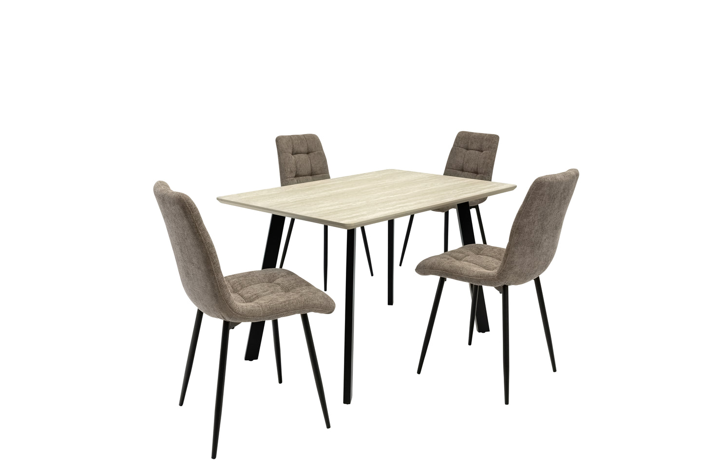 Verona 1.2m Travertine Finish Dining Table