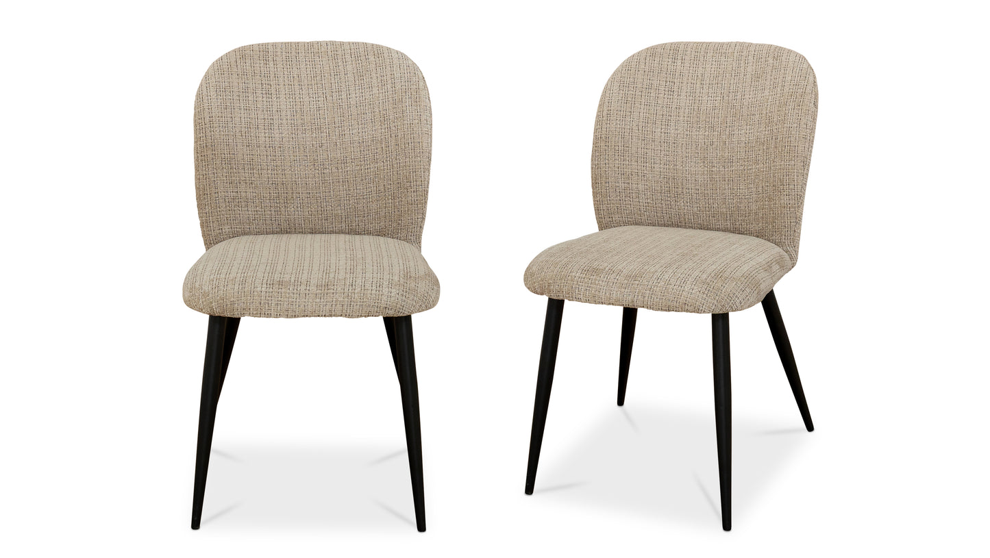 Verona 1.2m Travertine Finish Round Dining Table Set + Verona Chenille Dining Chairs