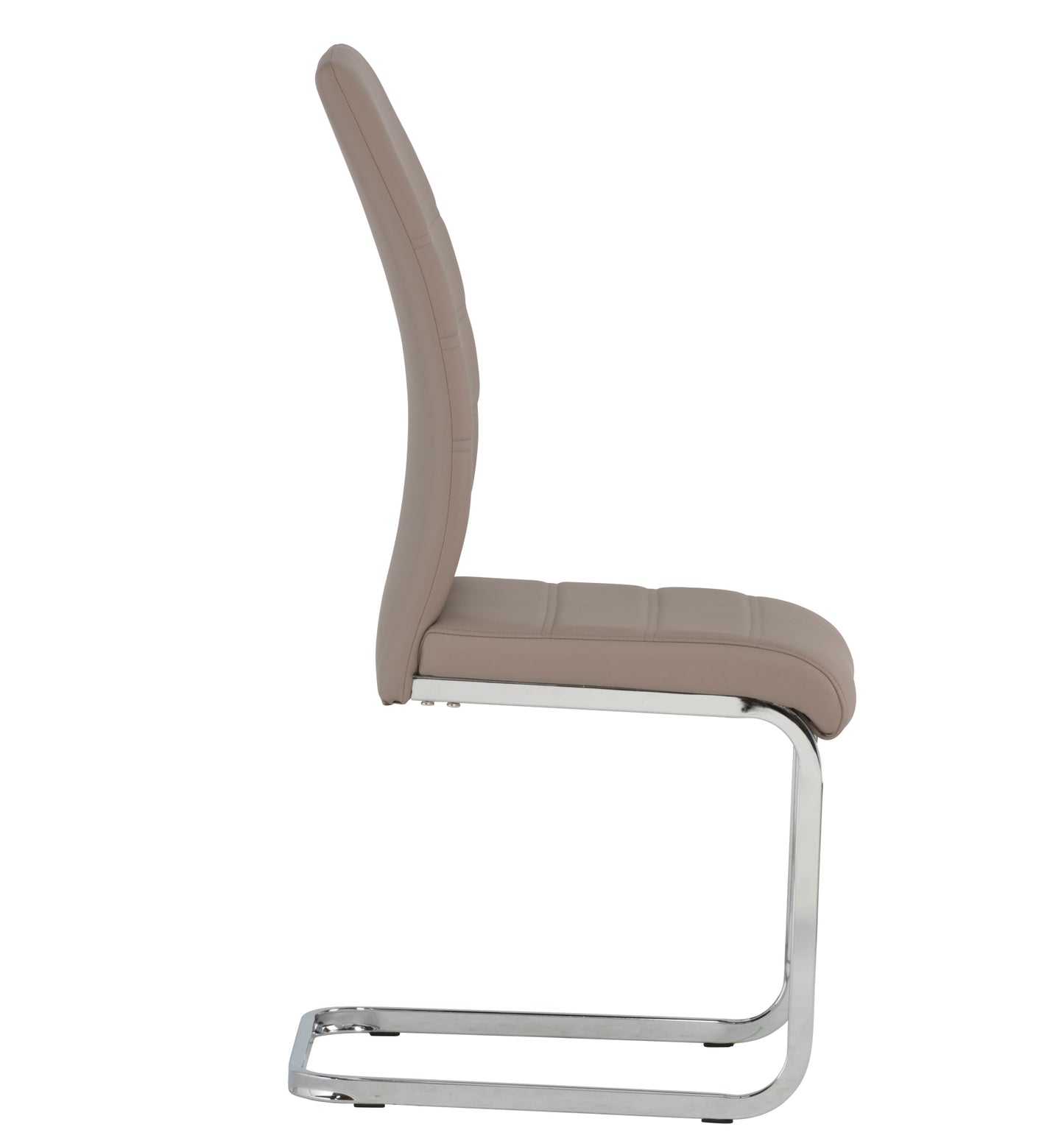 Boho PU Cappuccino/Chrome Dining Chair