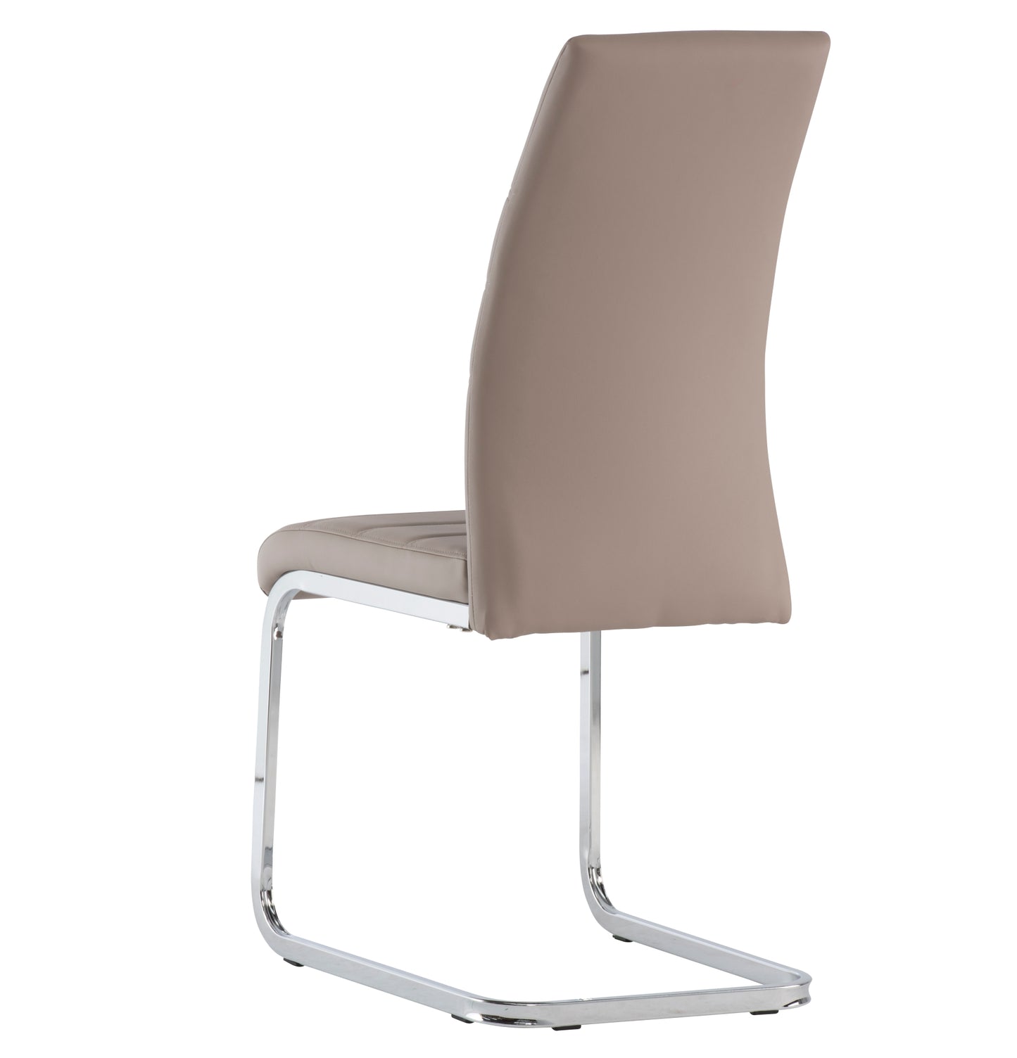 Boho PU Cappuccino/Chrome Dining Chair