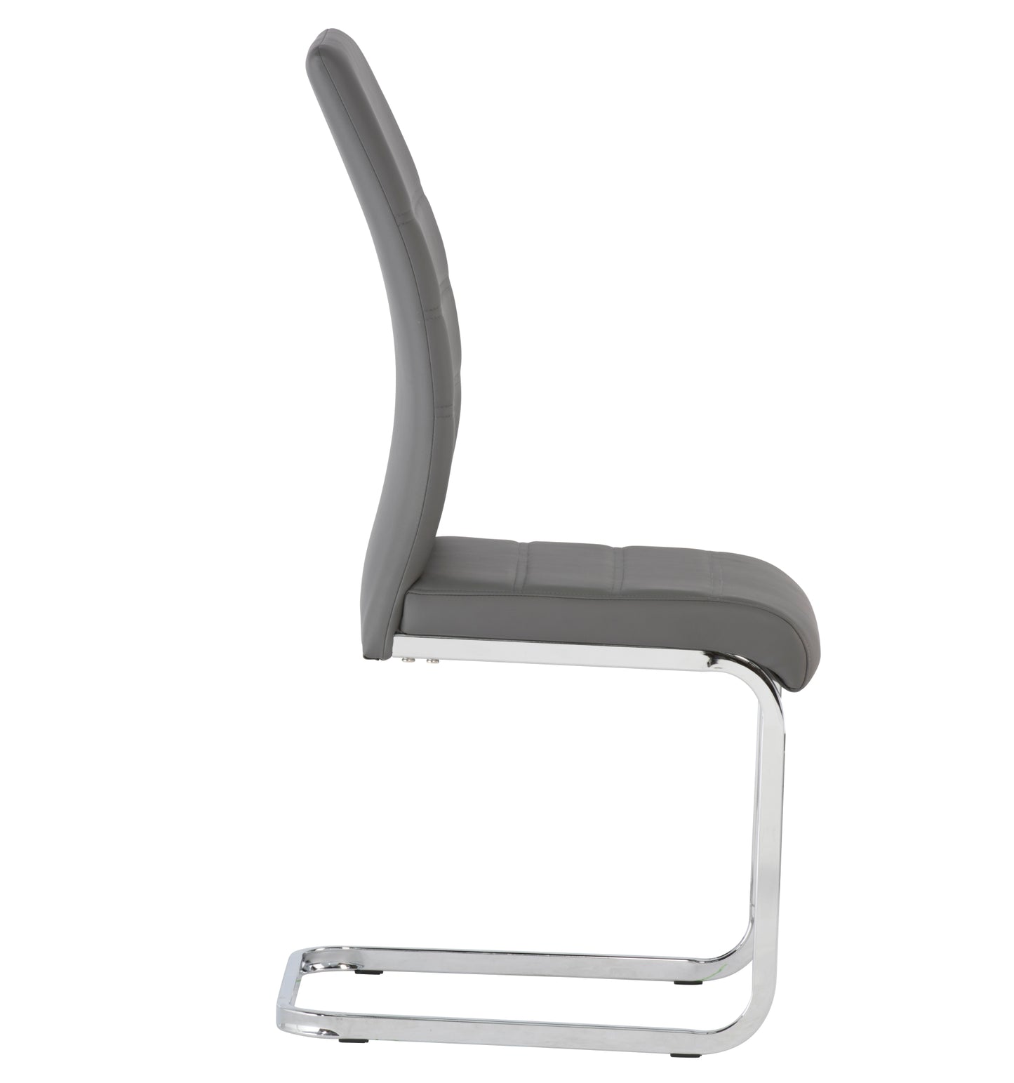 Boho PU Grey/Chrome Dining Chair