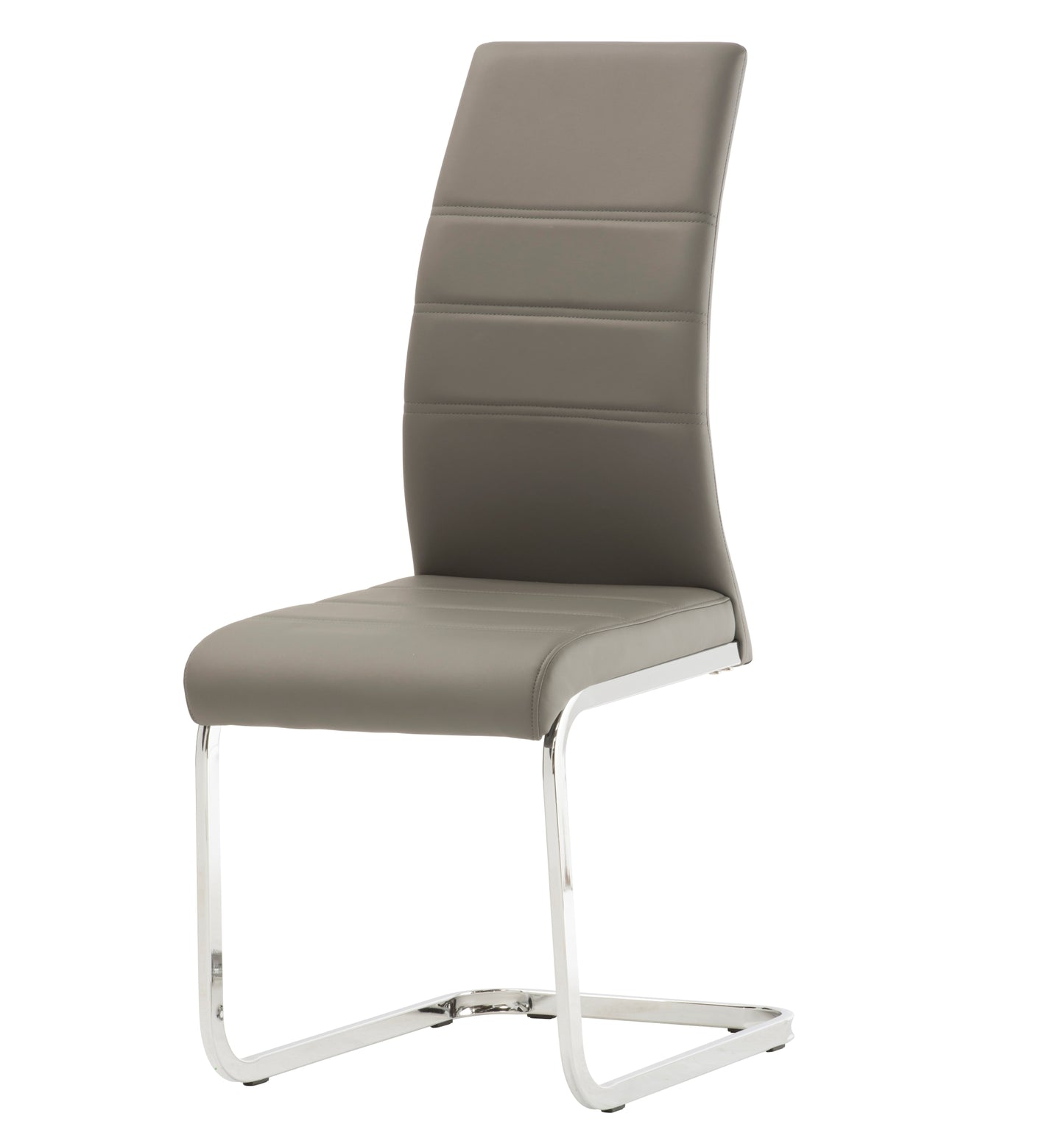 Boho PU Grey/Chrome Dining Chair