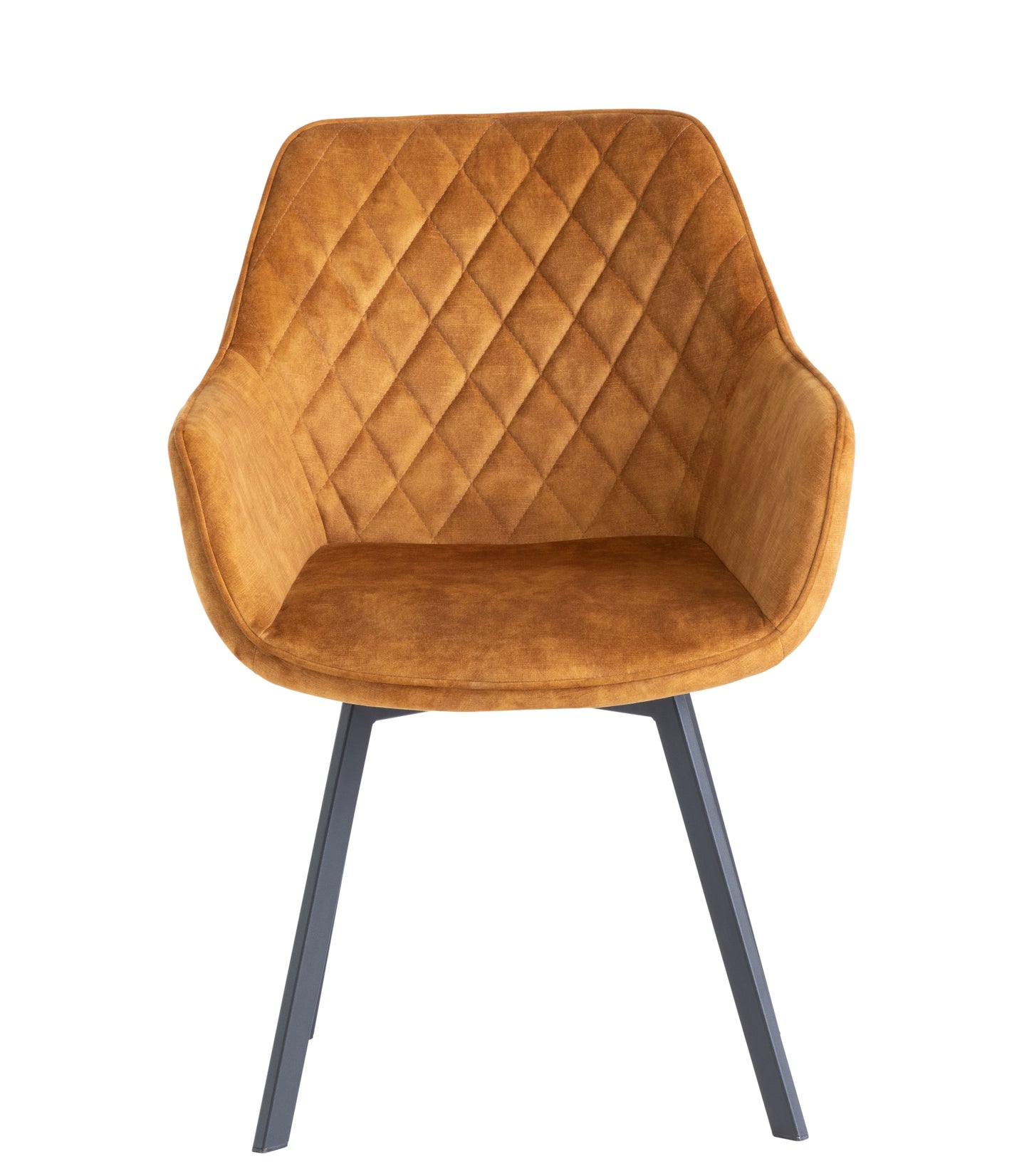 Elmstead 1.8m Medium Elm Veneer Table Set + 6x Orbit Swivel Chairs