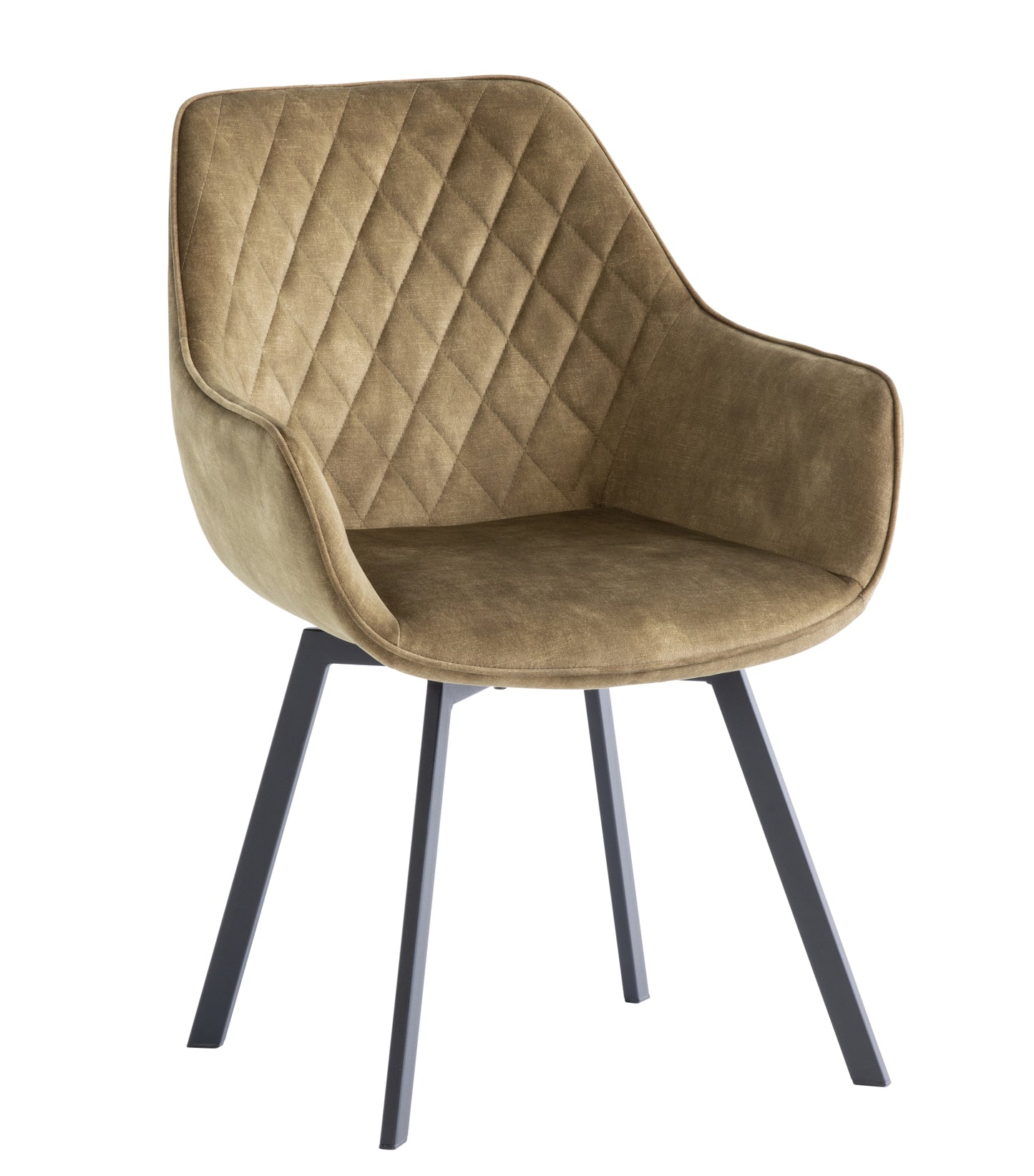 Elmstead 1.8m Medium Elm Veneer Table Set + 6x Orbit Swivel Chairs